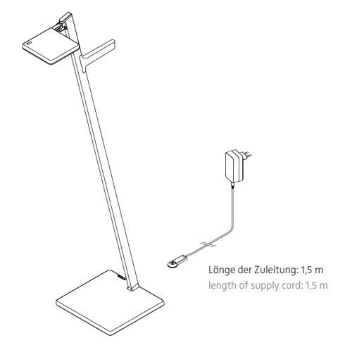 Roxxane Leggera 101 CL SET LED-Stehleuchte 2700K, basaltgrau