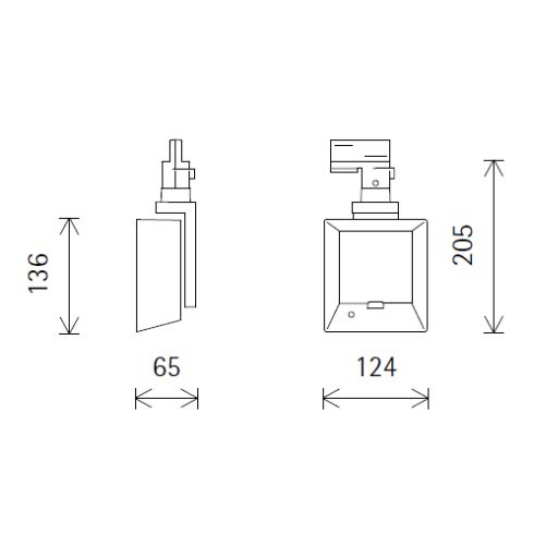 72808.000 LIGHT BOARD weiß LED-Strahler für ERCO-3-Phasen-System