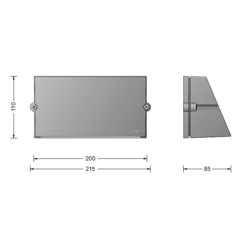 24372 LED-Wandleuchte, grafit